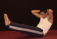 Ab Crunches Ending Position - Variation 2